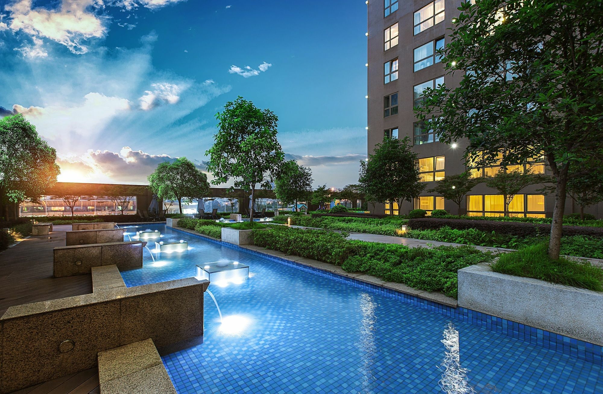 Oakwood Residence Funder Thành Đô Ngoại thất bức ảnh
